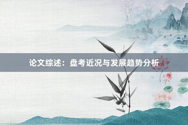 论文综述:盘考近况与发展趋势分析